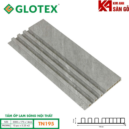 Tấm Ốp Lam Sóng Nội Thất Glotex TN-195
